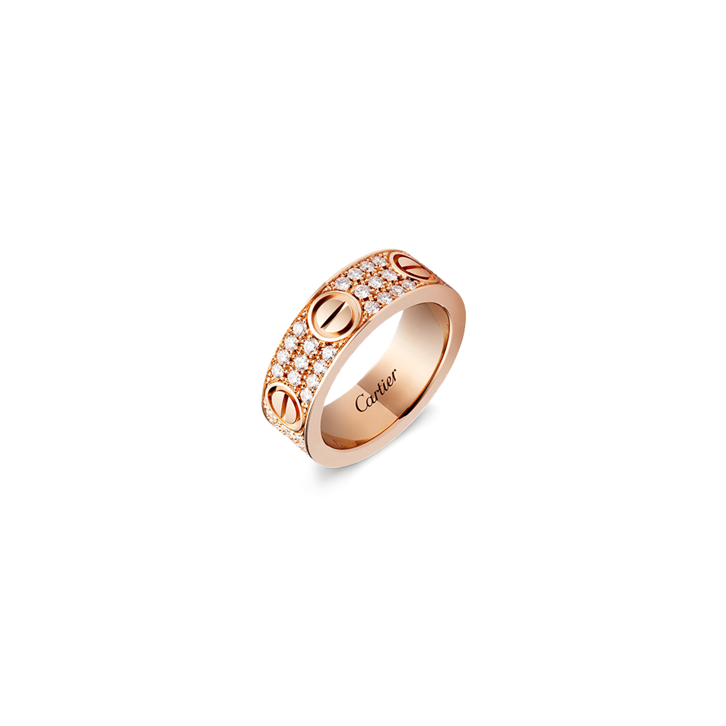 CARTIER  LOVE RING, DIAMOND-PAVED B4087600